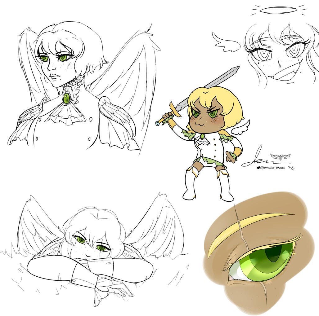 Sketches of my OC, Peridot