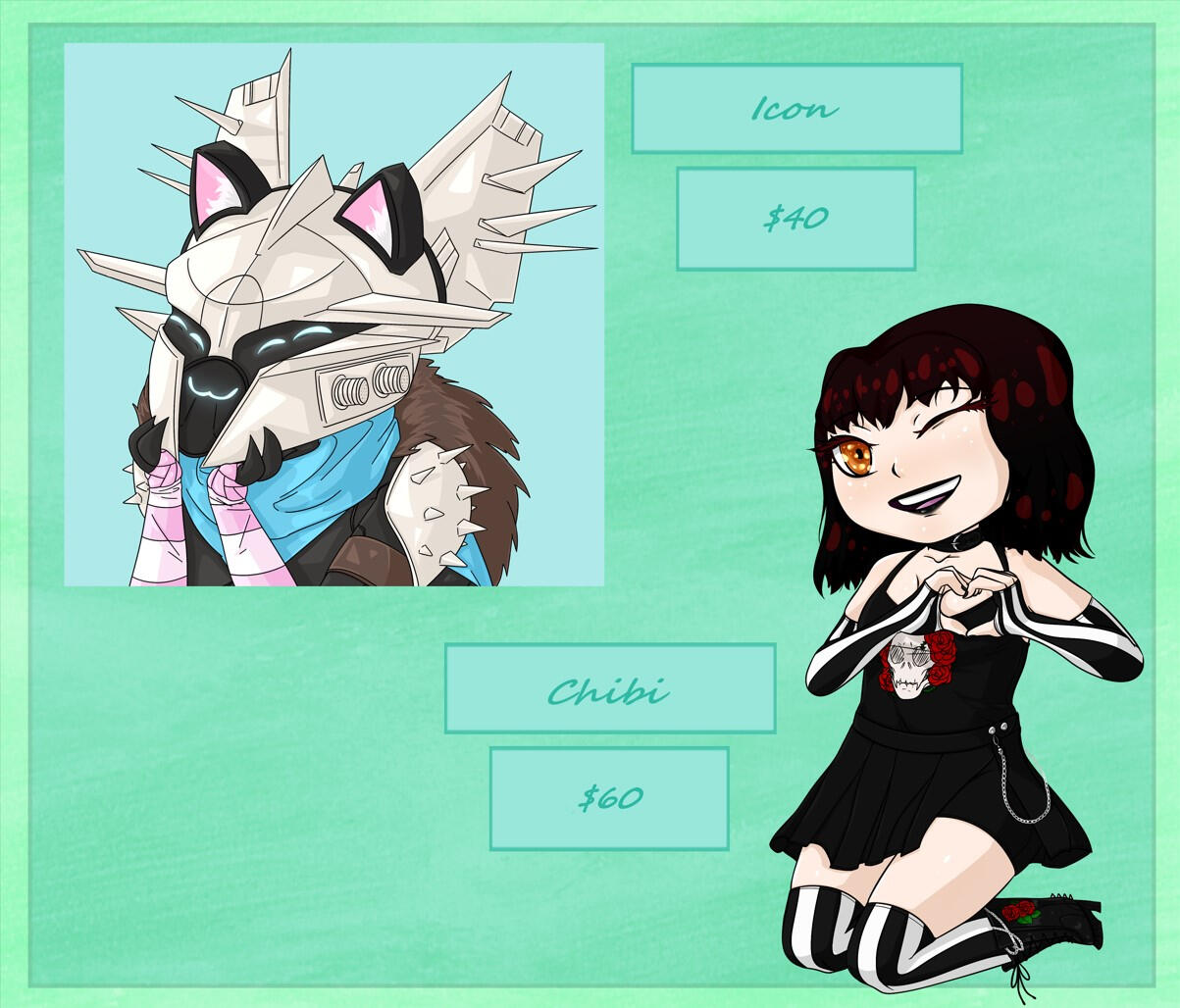 Icon and Chibi prices